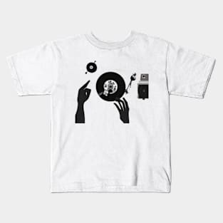 Scratching Vinyl Record Kids T-Shirt